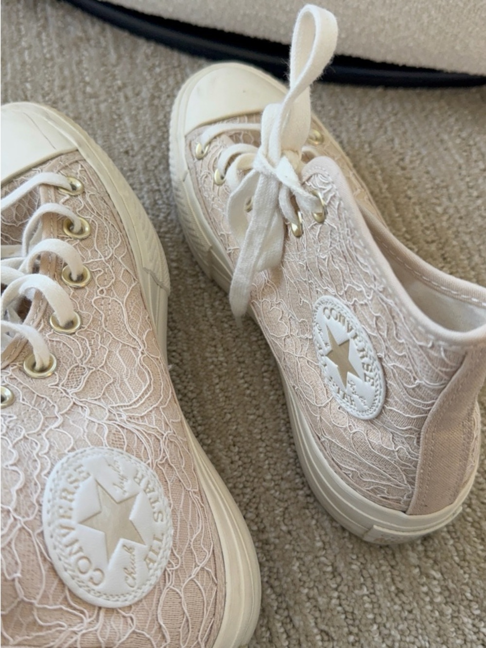Converse Lace High-Top Platform Chuck Taylor Sneakers - Picture 8 of 8